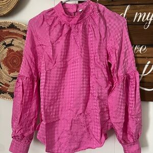Veronica Beard Vibrant Pink Blouse